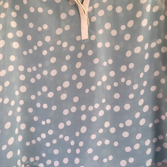 Blue/cream Blouse - Picture 3 of 4